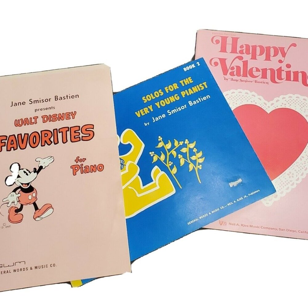 3  Jane Bastien Beginner Piano Sheet Music Books & Disney Favorite vtg - Picture 2 of 11